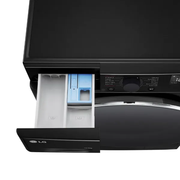 LG FWY706NCTN1 10kg/6kg 1400 Spin Washer Dryer - Onyx Black