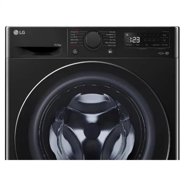 LG FWY706NCTN1 10kg/6kg 1400 Spin Washer Dryer - Onyx Black