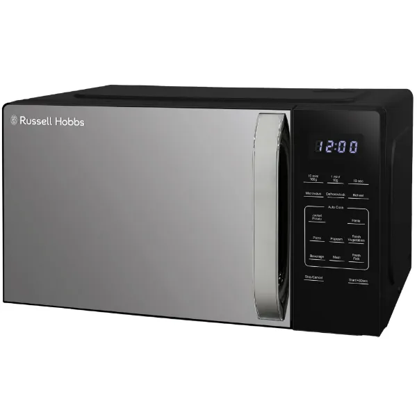 Russell Hobbs RHMT2045B 20 Litre Touch Control Digital Microwave - Black_angled view
