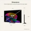 LG OLED77C66LB.AEK 77" 4K OLED 4K Smart TV_dimensions