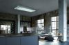 Faber Heaven Compact EV8 X A90 White Glass/Stainless Steel 90cm Ceiling Cooker Hood_installed