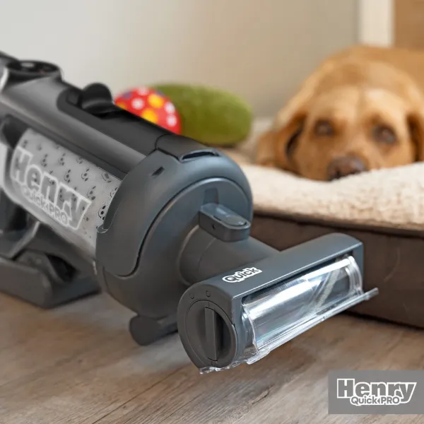 Numatic Henry Quick Pro Cordless Dry Vacuum Cleaner - Grey_floor