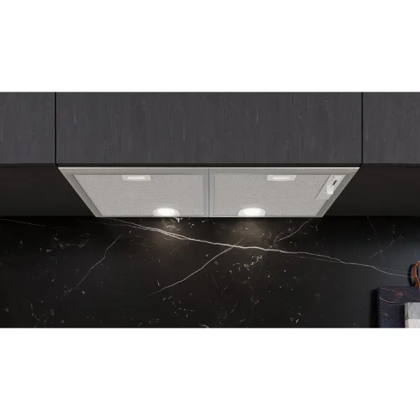 Siemens LB75566GB Canopy cooker hood in silver metallic_front