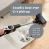 Bosch BBS931WGB Cordless vacuum cleaner Unlimited 9 White_dirt