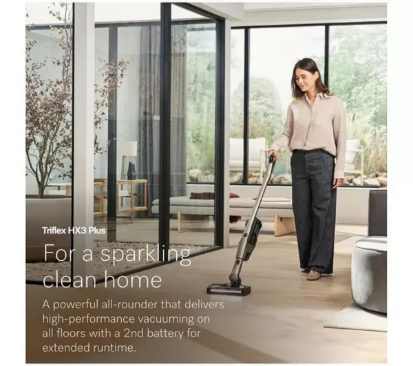 Triflex HX3 Plus  Cordless Vacuum - Titanium Pearl_in use