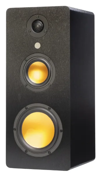 Mitchell Acoustics UStream Three Active stereo wireless Speakers - Black_angled view 2