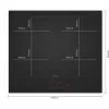 Siemens EX61AHYC1E Induction hob in matt black_zones