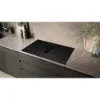Siemens EX81AHL26E Induction hob with integrated ventilation system in matt black_installed