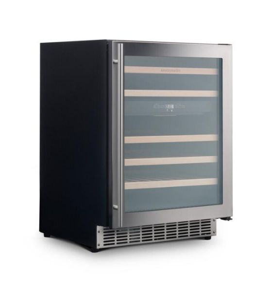 Rangemaster RDZ6046SS/ 126180 60cm Dual Zone Wine Cooler in Stainless Steel_side