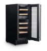 Rangemaster RWC3018BL/ 126150 30cm Wine Cooler in Black with Stainless Steel Trim_door