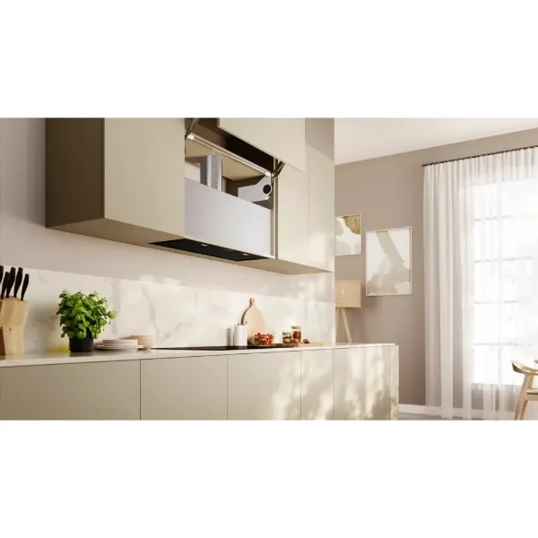 Neff D86NAC1S0B Canopy cooker hood in black_above