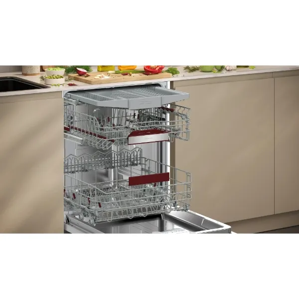 Neff S195HCX17G Fully-integrated dishwasher_inside