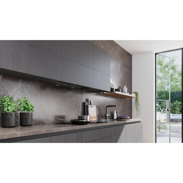 Siemens LJ98BET60B Integrated design hood matt black _installed
