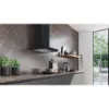 Siemens LC65BCC60B Wall-mounted cooker hood in matt black _installed