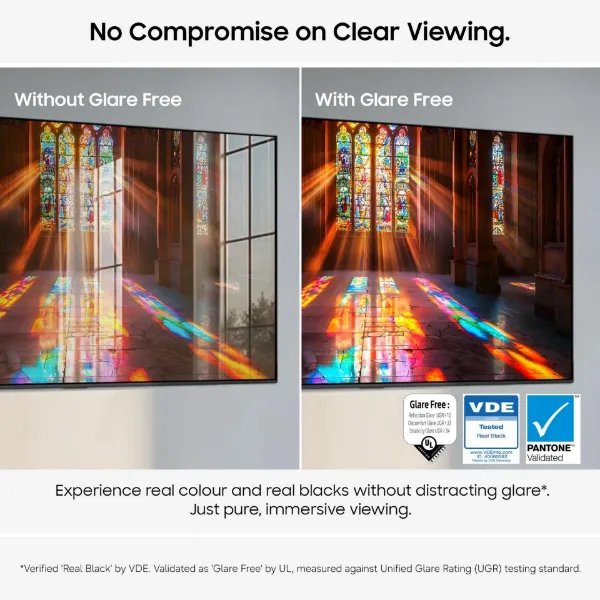 Samsung QE83S90HAEXXU 83" OLED Glare Free Vision AI Smart TV_glare free