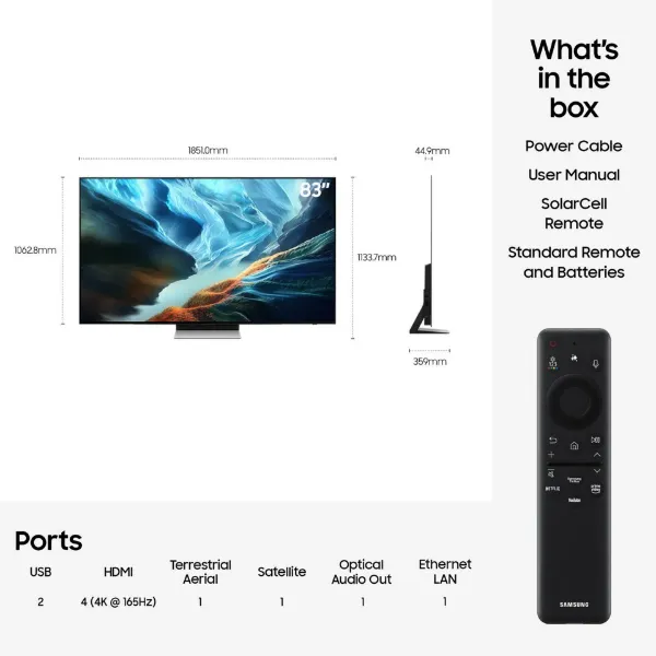 Samsung QE83S90HAEXXU 83" OLED Glare Free Vision AI Smart TV_contents