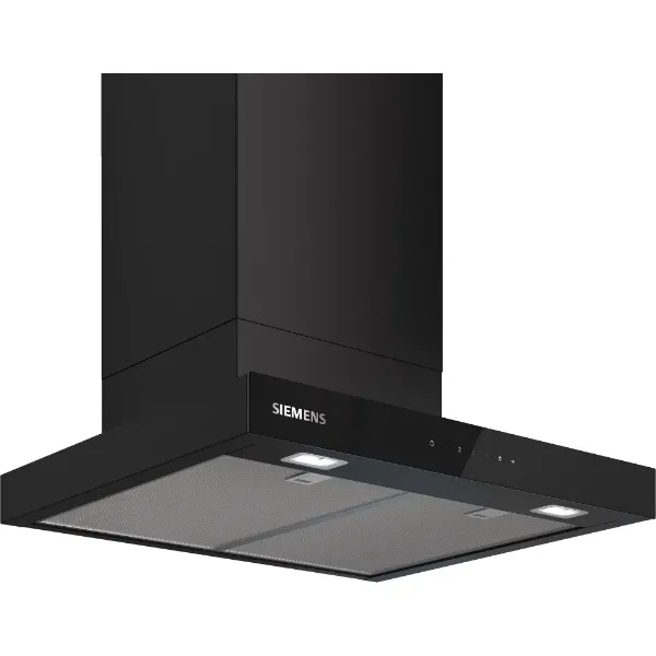 Siemens LC67BDN60B Wall-mounted cooker hood in matt black _front