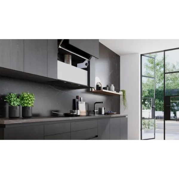 Siemens LB87NAC60B Canopy cooker hood in black_above
