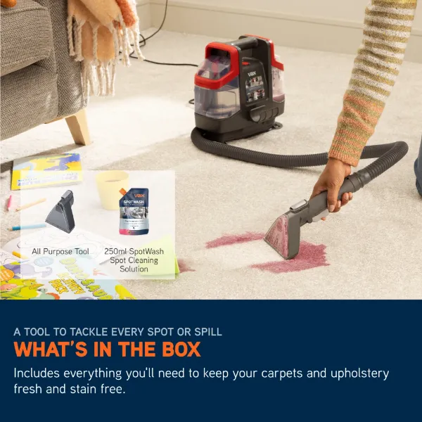 VAX CDSW-MCXS SpotWash Mini - Grey & Red_contents