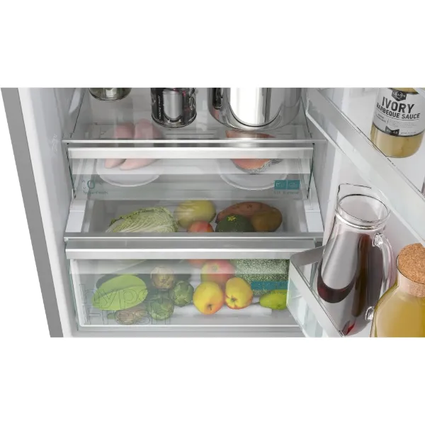Siemens KG39NVIBG, Free-standing fridge-freezer with freezer at bottom Stainless steel_drawer