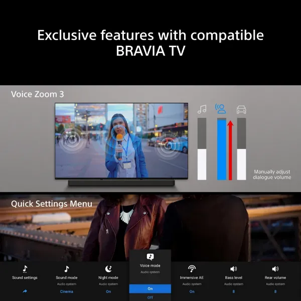 Sony BRAVIA 5.1ch - 7.1chBRAVIA Theatre Trio Surround Sound by Dolby Atmos - Black_features 2