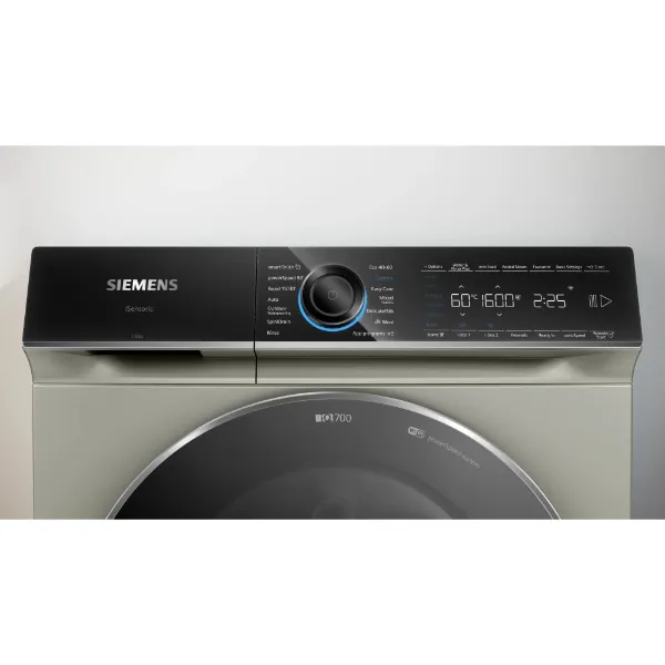 Siemens WG66B2AXGB Washing machine front loader in silver inox_controls