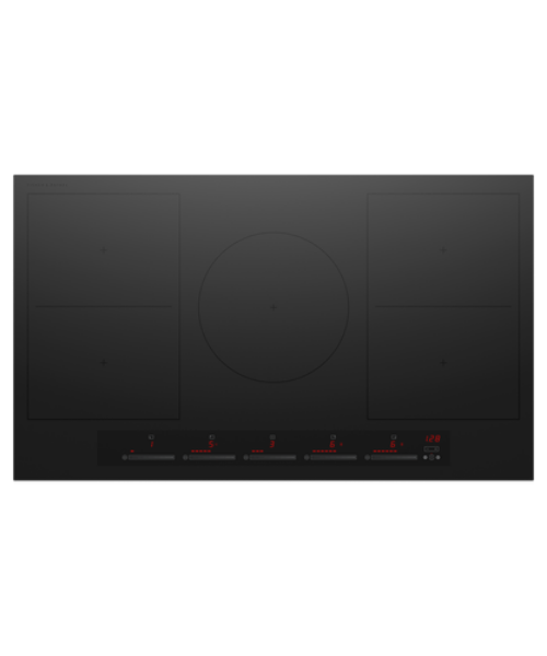 Fisher and Paykel 900mm Induction 'Touch & Slide Control' Frameless 5 Zone Hob with Smart Zone in Minimal Grey_main