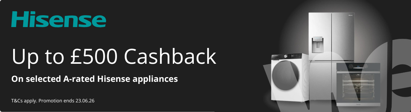 Hisense 2026 A-Rated Appliances Cashback Promotion